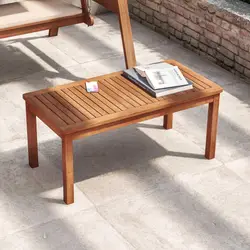 Tavolino 100x50 cm in legno di acacia - Paja