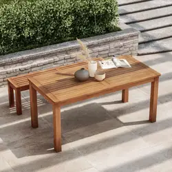 Tavolo da pranzo 160x80 cm in legno di acacia - Paja