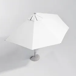 Telo di ricambio 300 cm per ombrellone da parete Half bianco in poliestere 180 gr