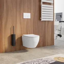 Vaso sospeso a risparmio idrico sedile SoftClose bianco opaco - Nadir