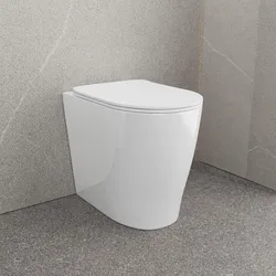 Vaso filomuro rialzato H 50 cm risparmio idrico sedile SoftClose - Ego