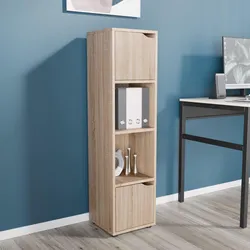 Libreria 31x119h cm in legno rovere - Artik
