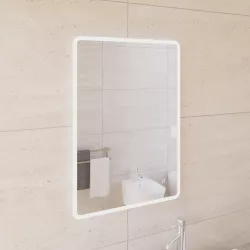 Specchio bagno 50x70cm con luce led touch