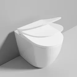 Sedile copriwc SoftClose bianco lucido per vaso serie Nadir