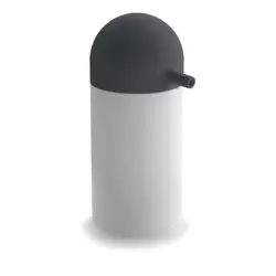Scopino wc d'appoggio manico in silicone grigio con tazza in ceramica  bianca - Baston di Lineabeta