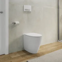 Vaso filoparete rimless in ceramica con sedile avvolgente slim - LFT Spazio di Simas