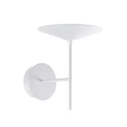 Lampada LED applique a parete reversibile alluminio goffrato bianco - Ciari