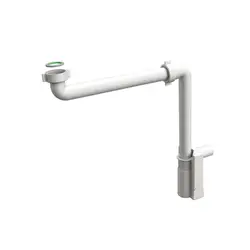 Sifone salvaspazio 11¼ diametro 4 cm per lavabo o bidet in