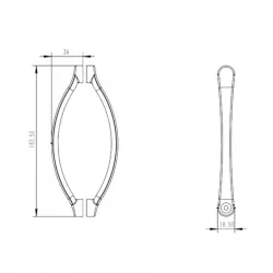 Kit maniglie per box doccia (4pz)