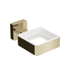 Supporto singolo a muro per accessori ottone finitura bronzo - Dado di Lineabeta