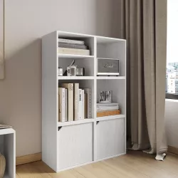 Lingjiushopping Set 3 mensole cubo Colore: Bianco con rifiniture