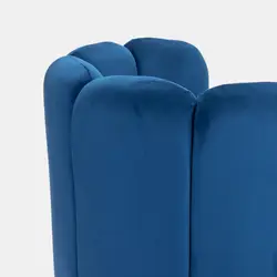 Poltrona moderna - BARDOT - Essential Home - in velluto / nera / blu