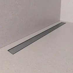 Canalina di scarico doccia rettangolare 100 cm in acciaio INOX spazzolato