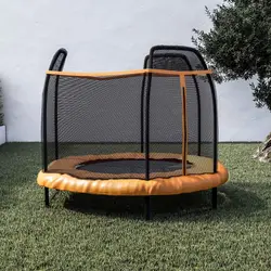 Trampolino 210 cm arancione con rete di sicurezza - Ciop