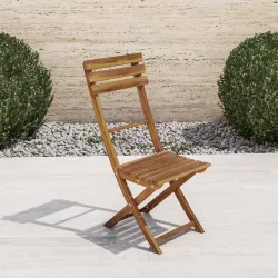 Set 2 sedie pieghevoli in legno di acacia - Paja