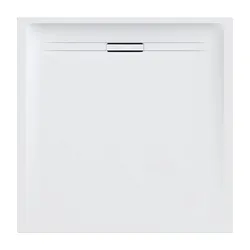 Piatto doccia 80x80 cm resin stone bianco Serie Sestra - Geberit