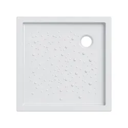 Piatto doccia 90x90 cm Geberit Bastia ceramica smaltata bianco lucido