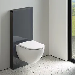 Modulo sanitario 115 cm per wc sospeso vetro lava Serie Monolith - Geberit