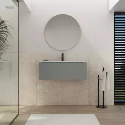 Pensile bagno 26,5 x 75h cm bianco opaco - Sleek