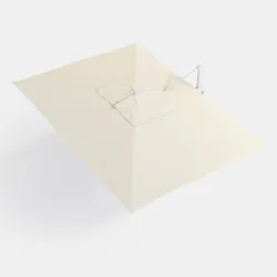 Telo di ricambio 3x4 m ecrù per ombrellone Porto Cervo