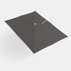 Telo di ricambio 3x4 m grigio per ombrellone Porto Cervo