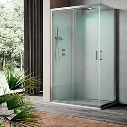 Box doccia multifunzione 100x80 scorrevole sx con piatto doccia e soffione - Dora Plus
