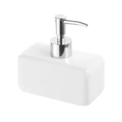 Dispenser sapone in ceramica bianco - Linea Dublino