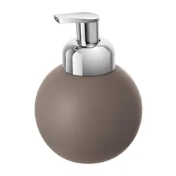 Dispenser sapone in ceramica tortora - Linea Oslo