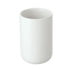 Portaspazzolini in ceramica bianco - Linea Oslo