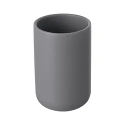 Portaspazzolini in ceramica grigio - Linea Oslo