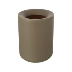 Cestino portarifiuti 6 litri in resina tortora - Linea Pop