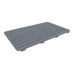 Pedana doccia 50 x 80 cm rigida grigio effetto legno - Woody