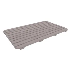 Pedana doccia 50 x 80 cm rigida tortora effetto legno - Woody