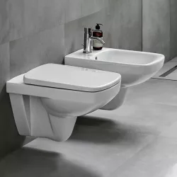 Lavabo sospeso 65cm lavandino bagno ceramica 1 e 3 fori Geberit Selnova