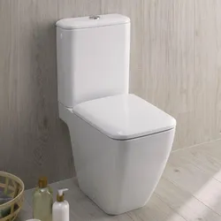 Vaso filomuro a cacciata rimfree sedile SoftClose a sgancio rapido Serie iCon Square - Geberit