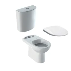 Vaso monoblocco a cacciata scarico orizzontale allaccio inferiore Serie Selnova - Geberit