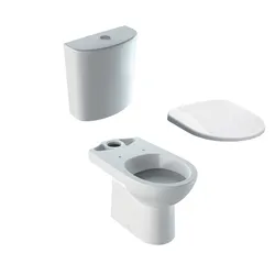 Vaso monoblocco a cacciata scarico orizzontale allaccio laterale Serie Selnova - Geberit