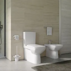 Sanitari monoblocco a cacciata rimfree allaccio laterale Serie Selnova Square - Geberit
