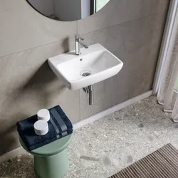 Lavamani sospeso o da appoggio 45 cm Serie Selnova Square - Geberit