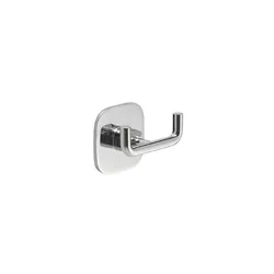 Appendiabiti doppio gancio Gedy in acciaio inox e cromall - Teide