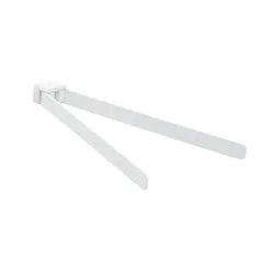 Portasalviette a snodo in acciaio inox e cromall bianco - Pirenei di Gedy