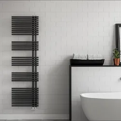 Termoarredo 50x170h cm in acciaio al carbonio antracite - Bari di Lazzarini