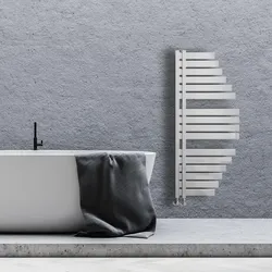 Termoarredo 48x110h cm in acciaio al carbonio bianco -  Spinnaker di Lazzarini