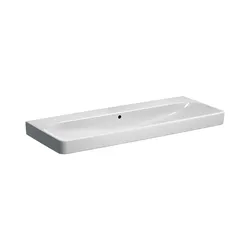 Lavabo sospeso o da appoggio 120 cm senza foro miscelatore Serie Smyle Square - Geberit