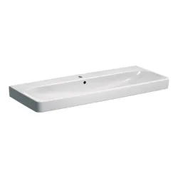 Lavabo sospeso o da appoggio 120 cm ceramica Serie Smyle Square - Geberit