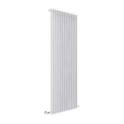 Termoarredo 60,5x180h cm in acciaio al carbonio bianco - Arezzo di Lazzarini