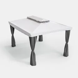 Set di tende laterali per gazebo 3x4 m grigio - Bolt