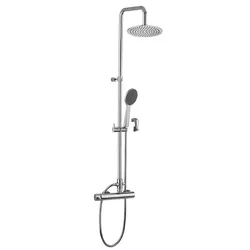 Colonna doccia regolabile con miscelatore cromato - Mini master di Paffoni