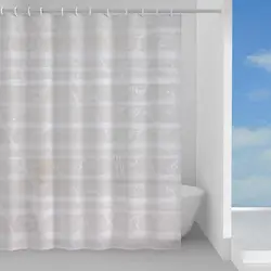 Tenda doccia o vasca in tessuto ignifugo bianco 120x200 cm - Gedy