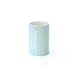 Bicchiere porta spazzolini Rainbow L 7.2 x H 11 in resina nero | Leroy